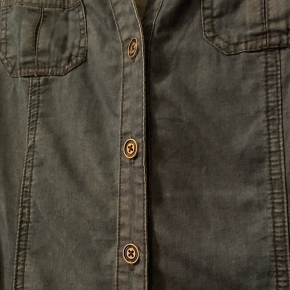 Denim Button Down Dress - Picture 3 of 5